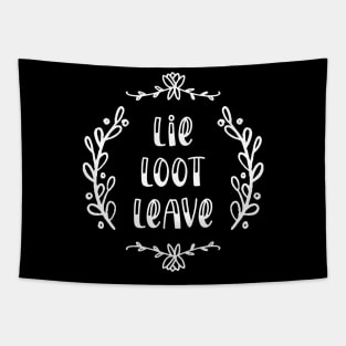 Lie Loot Leave | Milko | White Tapestry