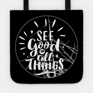 See Good In All Things Hoodie-Sweatshirt, Positive Sweatshirt, Trendy Hoodie, Hoodie With Words On Back, Aesthetic Shirt, Trendy Sweatshirt Tote