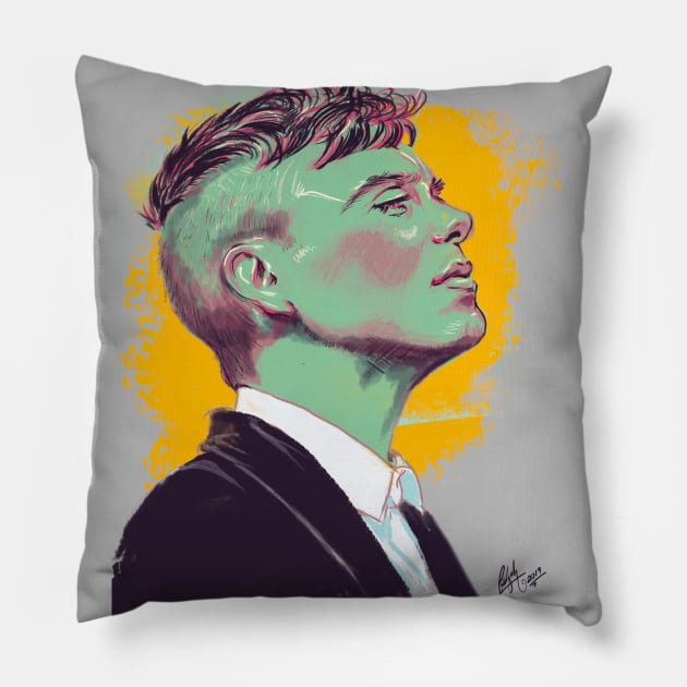 Cillian Murphy Pillow by KirmiziKoi