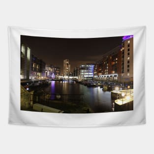 Leeds By Night #3 - Leeds Dock Tapestry