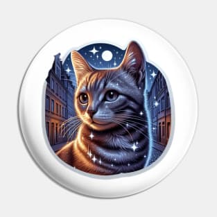 cat on the city Pin