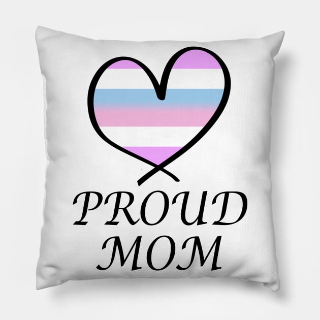 Proud Mom LGBT Gay Pride Month Intersex Flag Pillow by artbypond