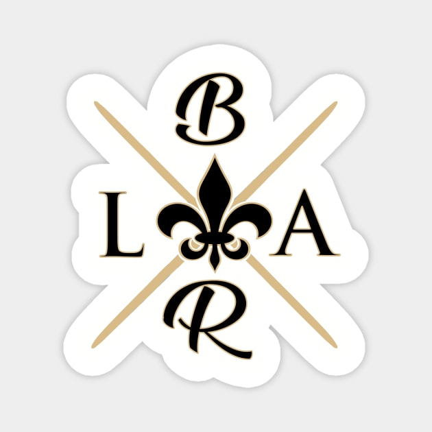 Baton Rouge Saints - BRLA Magnet by SWOTS