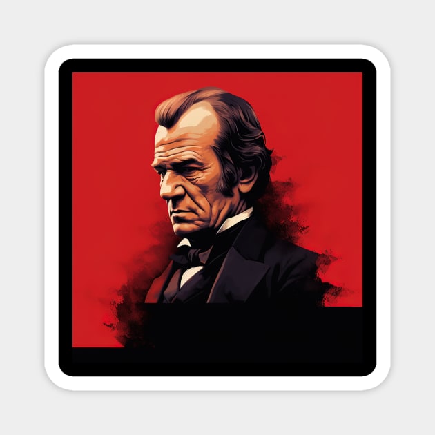 Andrew Johnson Magnet by ComicsFactory