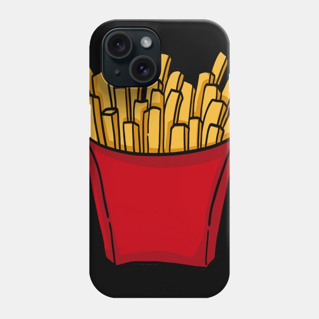 French Fries Fast Junk Food Lovers T-Shirts and Gifts Phone Case by Shirtbubble