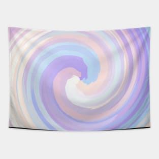 Pencil Stroke Swirl of Soft Pastel Colors Tapestry