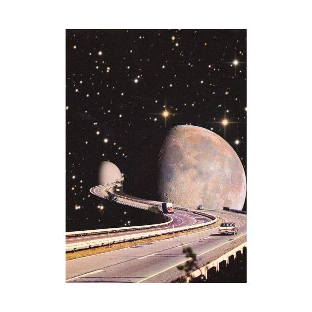 Highway to the Moon by linearcollages