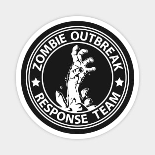 Zombie Outbreak Response Team (white) Magnet