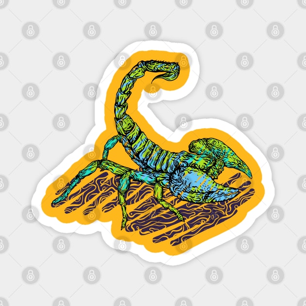 Scorpion collor Magnet by nelateni