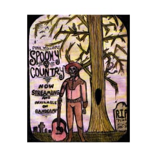 SPOOKY COUNTRY Hand Drawn Poster T-Shirt