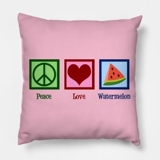 Peace Love Watermelon Pillow