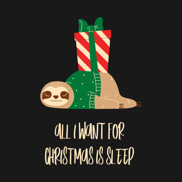 all i want for christmas is sleep by KyrgyzstanShop