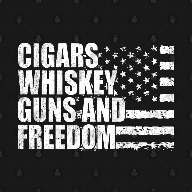 Cigars whiskey guns and freedom by StarMa
