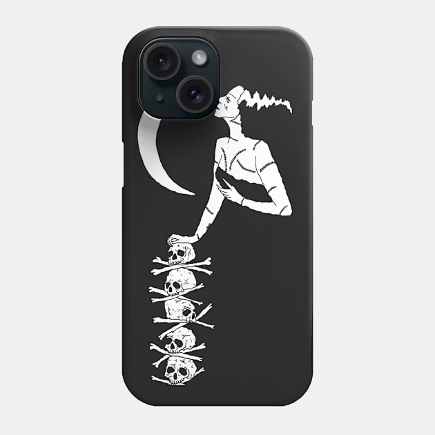 Bride of Frankenstein Phone Case by AllieHartleyArt