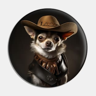 Cowboy Dog - Chihuahua Pin