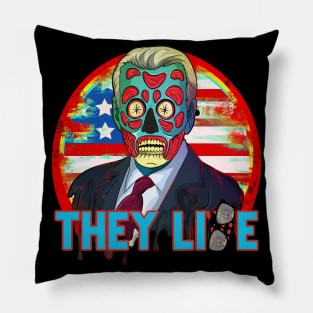 Obey Creepy Joe Sci-Fi Horror Zombie Pillow