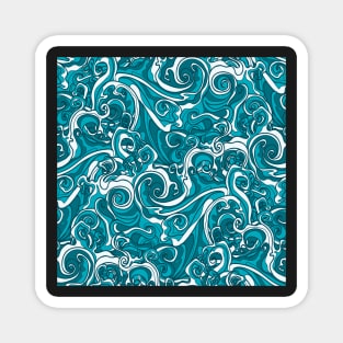 Wavy Seamless Pattern Magnet