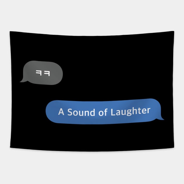 Korean Slang Chat Word ㅋㅋ Meanings - A Sound of Laughter Tapestry by SIMKUNG