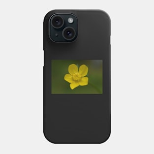 Yellow flower with rain drop Phone Case