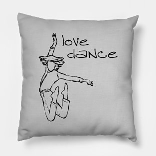 Dance 18 Black by PK.digart Pillow