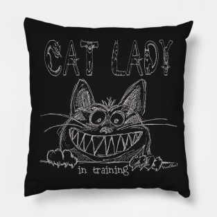 Cat Lady in Training Pillow