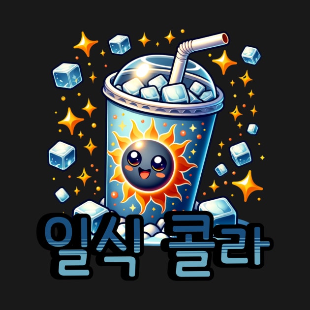 Fantasy Solar eclipse soda - Cute aesthetic Korean Style drink by Asiadesign