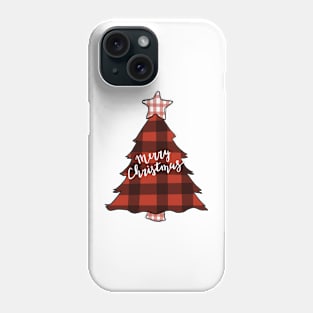 Plaid Christmas Tree Phone Case