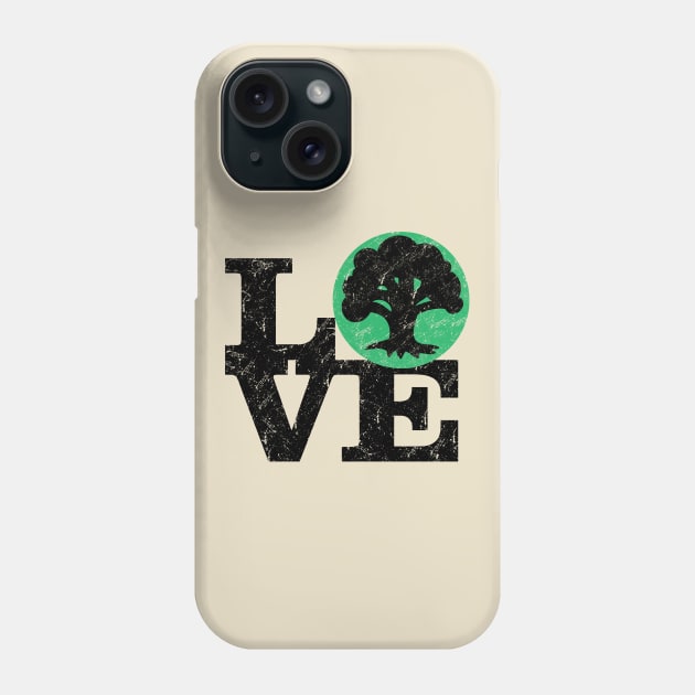 Love Green Mana Magic The Gathering Phone Case by KrateMilk