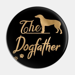 The Scottish Deerhound Dogfather Pin