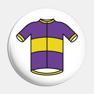 Yellow & Purple Cycling Jersey Pin