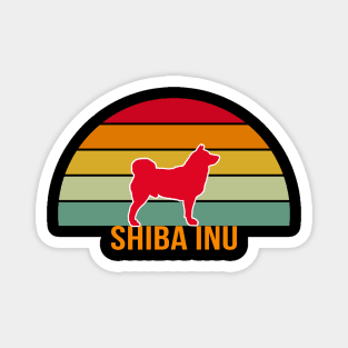 Shiba Inu Vintage Silhouette Magnet