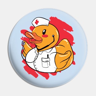 Cute Nurse Rubber Ducky Bath Toy Squeaky Duck Pin