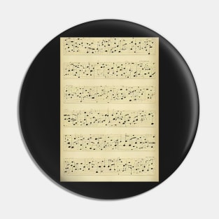 Musical Notes Pattern, perfect gift for all musicans and those who can't live without music #4 Pin