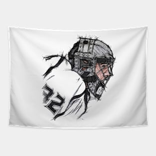 Jonathan Quick Los Angles Sketch Tapestry