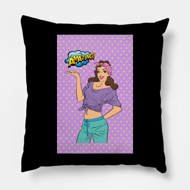 Amazing Woman, Mum, Inspired Design Pillow by Gifty Love