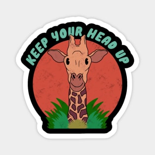 Keep Your Head Up Vintage Magnet