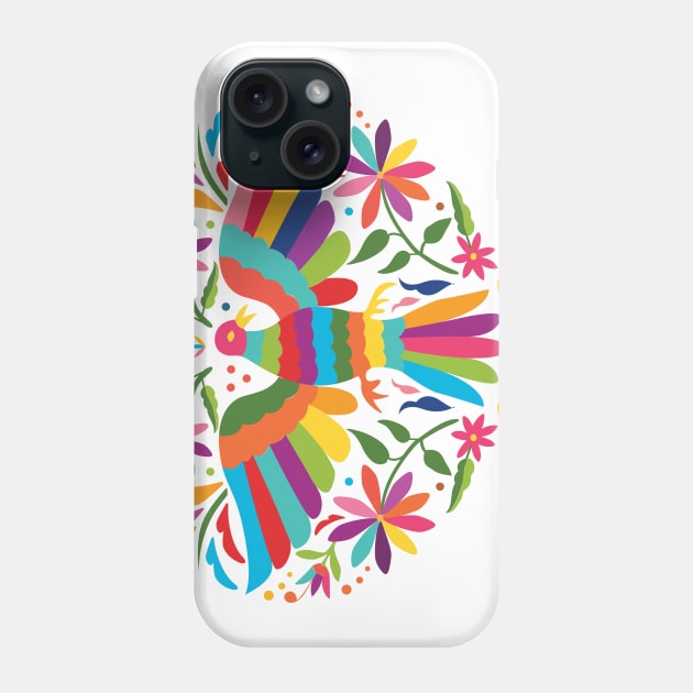 Mexican Otomí Heart Design Phone Case by Akbaly