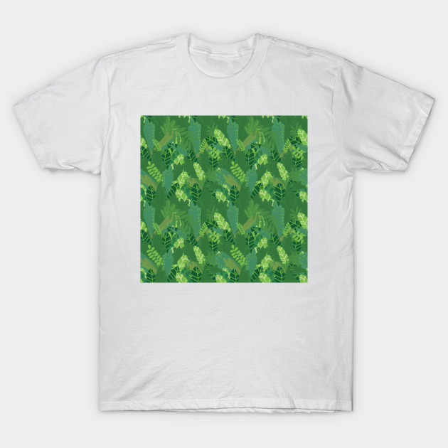 Summer green leaves - Green Foliage - T-Shirt