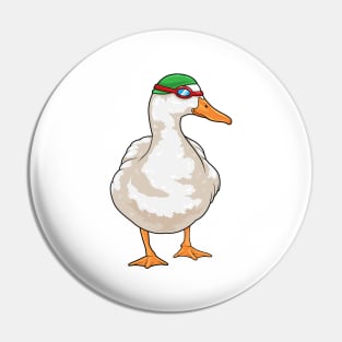 Duck Swimming Swimming goggles Pin