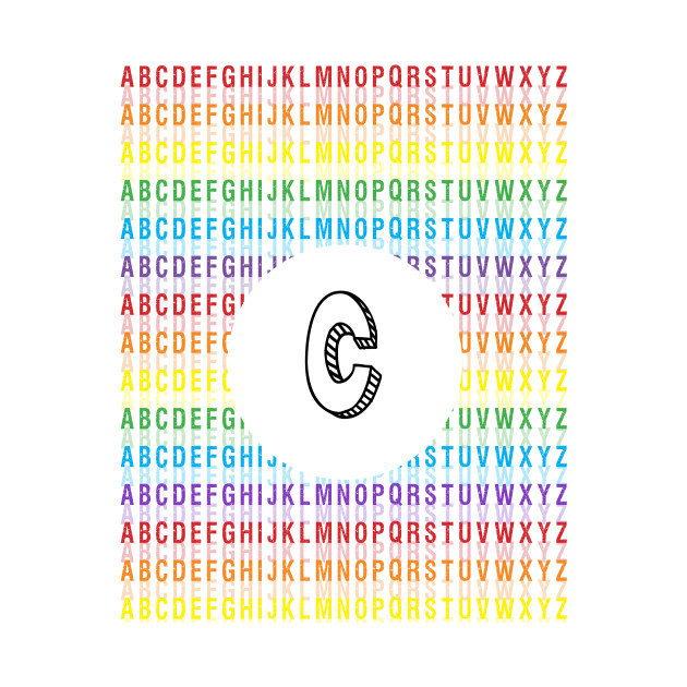 Letter C - Alphabet - Rainbow by Girona