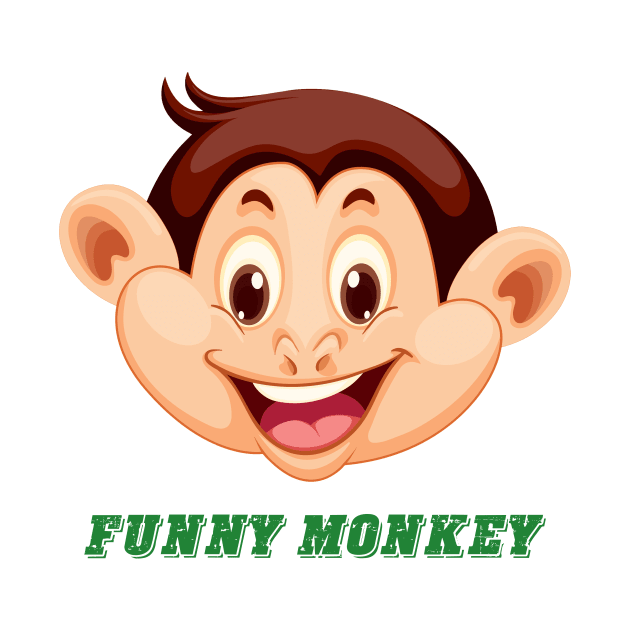 Funny monkey face by This is store