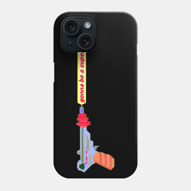 Sonic Raygun (Black) Phone Case by SpareFilm