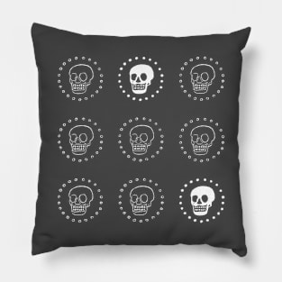 9 Skulls Pillow