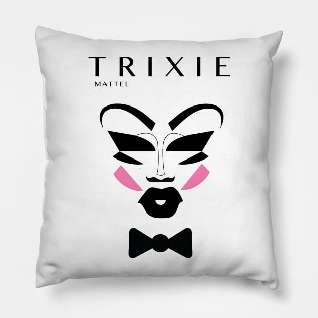 Trixie Mattel - RPDR allstars3 Pillow by Buck_Red