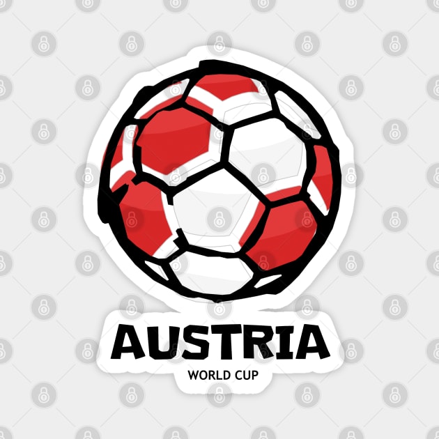 Austria Football Country Flag Magnet by KewaleeTee