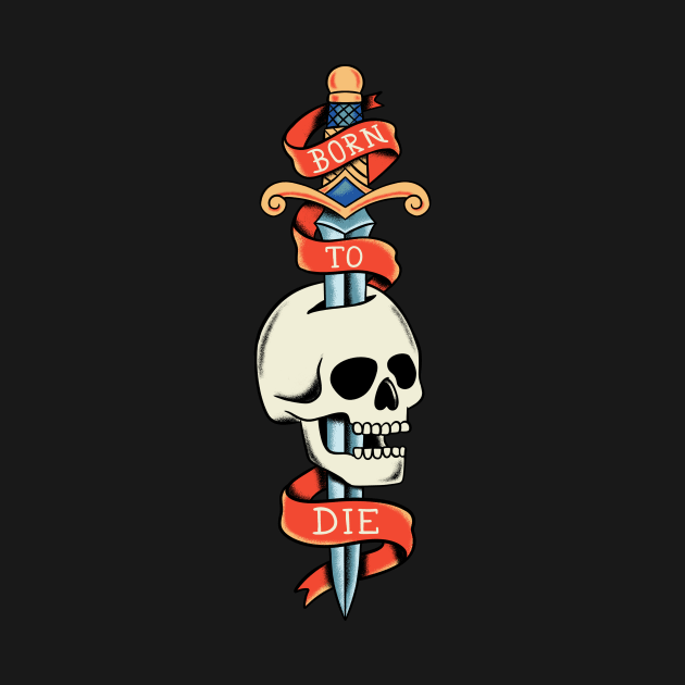 Skull born to die by coffeeman