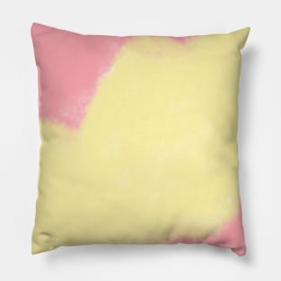 Yellow orange watercolor art design Pillow