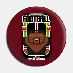 American Football Black and Burgundy - Enzone Puntfumbler - Hayes version. Pin