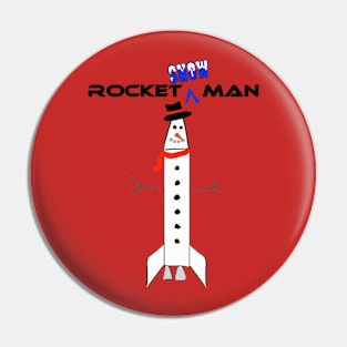 Rocket Snowman Pin