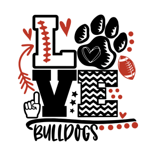 Love bulldogs T-Shirt